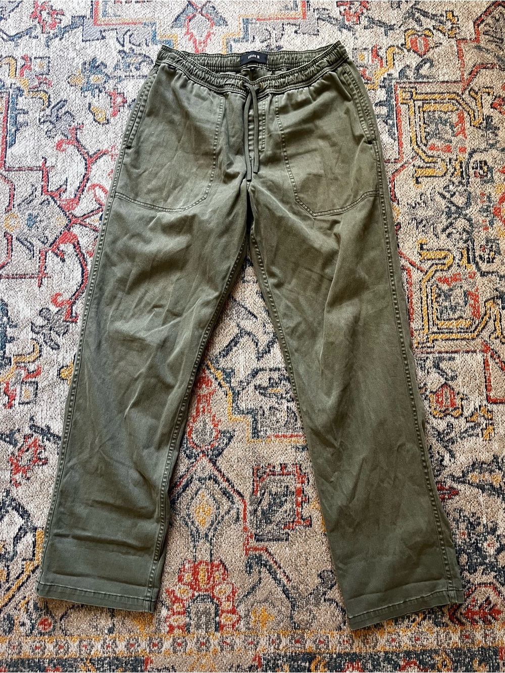 Roark Olive Green Cargo Pants with Drawstring Waist Size M